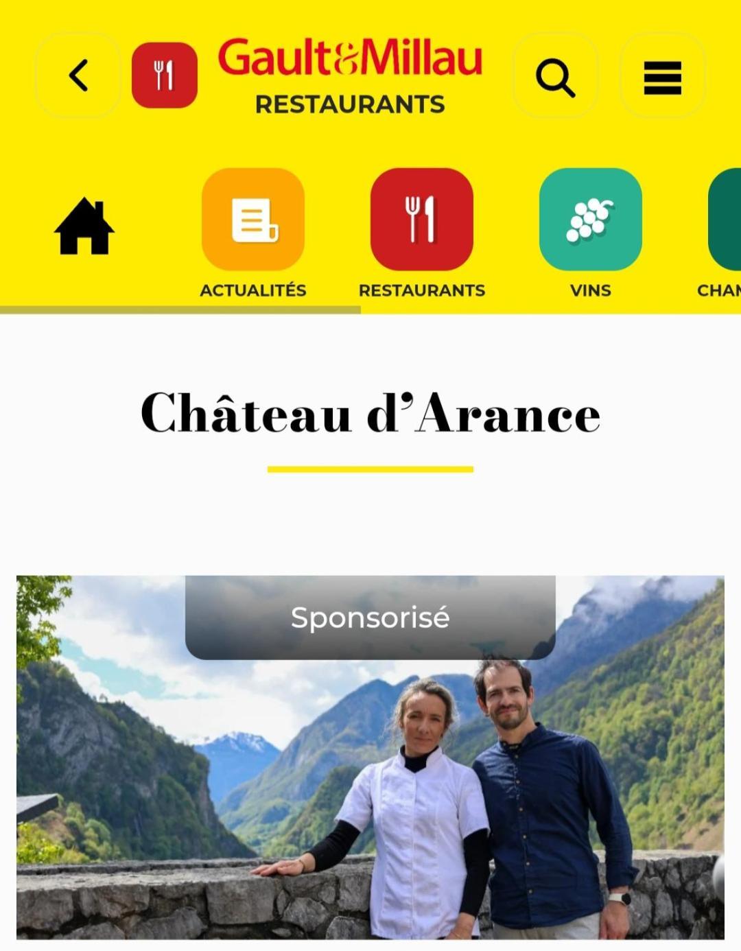 Chateau D'Arance Hotel Restaurant Espace Bien-Etre Cette-Eygun Ngoại thất bức ảnh